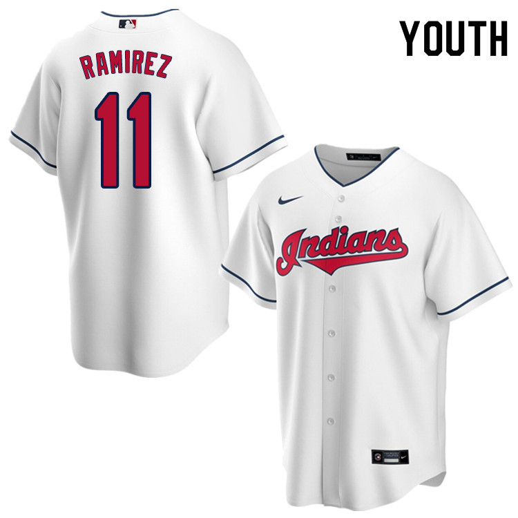 Nike Youth #11 Jose Ramirez Cleveland Indians Baseball Jerseys Sale-White